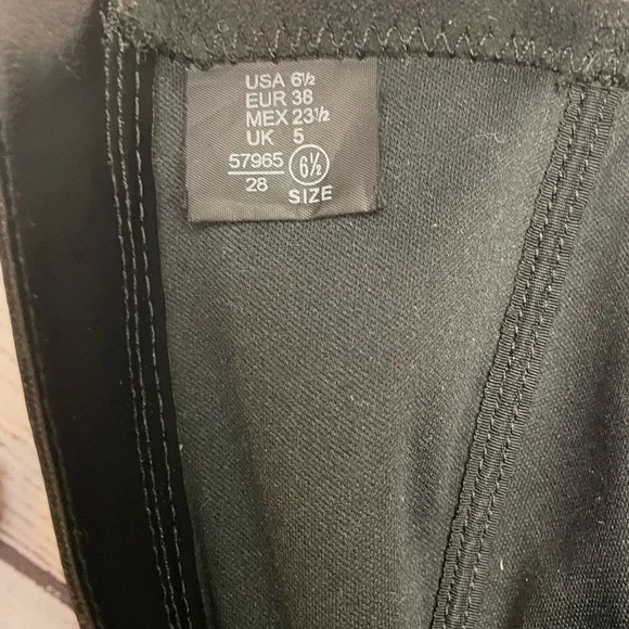 Tall Black Heel Boots - Picture 2 of 13